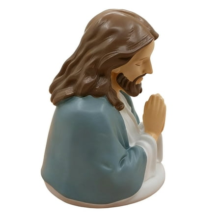 PatungKu Christian Jesuses Prayer Night Lights Desktop Decorative Table Lamp Ornament Catholic Home Decorations Religious Gift