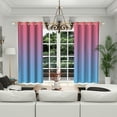 thumbnail image 3 of Lfeey Bedroom Blackout Curtains, Room Darkening Purple Ombre Gradient Grommet Curtains 2 Panels, 52x96 Inches, 3 of 6