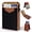 Brown, variant on Men's wallet, RFID wallet with money clip and ID window, minimalist pop-up credit card holder for 10-12 cards, bi-fold slim smart front pocket wallet, compact metal wallet