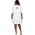 thumbnail image 2 of HAPPY BAY Women's Summer Loungewear Solid Casual Relaxed Caftan Knee Length Cover Up Dresses for Women Plus Size 2X-3X White, Embroidery, 2 of 2