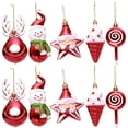 thumbnail image 4 of 3/6 piezas de piruletas navideñas con forma de bastón de caramelo, colgantes para árbol de Navidad, adornos de bolas para colgar, decoraciones navideñas para el hogar, regalo de Año Nuevo 2024, 4 of 5