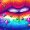 Flo Blue, variant on Colorful Rainbow Lips Dripping Art Focus on the Good T-Shirt, Inspirational Graphic Tee, Positive Message Shirt, Trendy Outfits, Denim Comfort Colors T-Shirt, Small