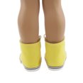 thumbnail image 2 of Ropa Fashion Muñecas Zapatillas de Deporte Amarillas Lona Durante Americana Girl 18 Pulgadas Sunnimix Botas de muñeca, 2 of 6