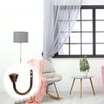 thumbnail image 4 of 4 Pcs Hook up Home Decor Drapery Tieback Transparent Curtains Rod Hooks Metal Kitchen Decoration for Bedroom Tiebacks, 4 of 6