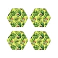 thumbnail image 2 of Disketp Kiwi And Avocado Funny Coasters,4 Pcs Leather Coasters With Holder, Perfect Housewarming Hostess Gifts,Protect Furniture From Water Marks Scratch, 2 of 9