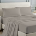 thumbnail image 4 of 100% Cotton Bed sheets, Deep Pocket, Wrinkle Resistant, Soft & Smooth Sateen 4-Piece, Full Taupe by Purity Home, 4 of 13