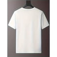 thumbnail image 2 of Camiseta deportiva informal para hombre, con estampado creativo, manga corta, cuello redondo, para verano, para adultos, hombres, mujeres, adolescentes, jóvenes., 2 of 6