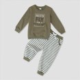 thumbnail image 2 of TOWED22 Toddler Baby Boy Clothes 6 12 18 24 Months 2T 3T 4T Outfit Letter Print Sweatshirt + Pants Set Fall Winter(Blazer,6-12 M), 2 of 9