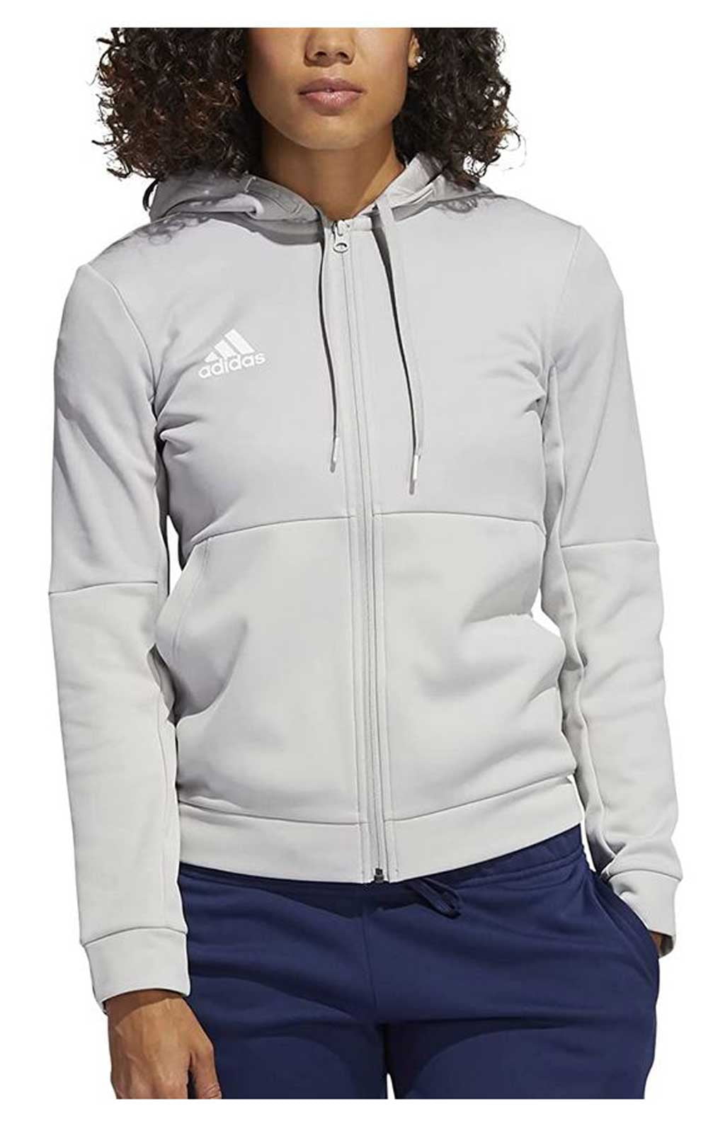 Adidas Women's TI FZ Jacket, Moisture - Gray/White (XS) - Walmart.com