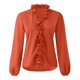 thumbnail image 4 of ICHUANYI Clearance Women Casual Full Sleeve V-Neck Tops Loose Shirts Plus Size Women Clothing(Orange, XL) ICHUANYI WER2023080703662, 4 of 8