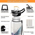 thumbnail image 4 of Birds Butterflies Green Sports Water Bottle Portable Travel Mug 32oz BPA Free Leak Proof Straw Transparent Tritan for Gym Yoga Cycling Camping, 4 of 7