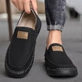thumbnail image 5 of Mens Non-slip Loafers Outdoor Lightweight Walking Shoes Fashion Classic Business Shoes Soft Casual Shoes Black 10.5 US, 5 of 7
