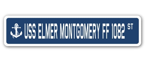 USS Elmer Montgomery FF 1082 Personalized Canvas Ship Photo Print Navy Veteran