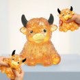 thumbnail image 4 of Soft Stress Sensory ,Soft Slow Rising squeezing Stress decrease ,Cute Cattle with Big Horns Border Toy Slow(Orange), 4 of 4