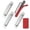 Silver, variant on 2 Pack 5.7 Inch Adhesive Cabinet Handles - No Drill Stick on Door Push Pulls for Closet, Drawer, Fridge - Peel & Stick Sliding Door Handles with Strong Adhesive & Secure Grip (2, White)