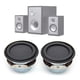 thumbnail image 3 of 40mm 1.5 Inch Bass Multimedia Speaker Internal Magnetic Mini Audio Speaker 4 ohm 6W Home Theater Music Loudspeaker 2Pcs, 3 of 5