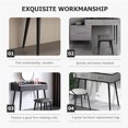 thumbnail image 5 of CRILSTYLEO 2Pcs Black Metal Replacement Legs for Furniture Table Desk Cabinet with Stable Support, 5 of 6