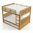 thumbnail image 3 of Furniture of America Sowon Solid Wood Storage Twin Bunk Bed in Light Oak, 3 of 12