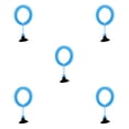 thumbnail image 2 of Methold Alimentador de alimentos Planta de agua Círculo cuadrado Estación de tanque de peces ajustable Manos libres Anillo de alimentación impermeable Type2 NO2, 2 of 6