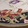 thumbnail image 4 of Safavieh Chelsea Shelton Novelty Wool Area Rug, Ivory/Black, 8' x 8' Round, 4 of 12