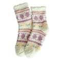 thumbnail image 3 of Womens Winter Socks with Cute Print for Soft Warm Floor Slipper Socks Indoor Outdoor Thermal Comfy Light Yellow,A, 3 of 3