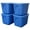 Blue, variant on Homz 10-Gal Heavy Duty Plastic Bins with Lids, Titanium Silver (8 Pack)