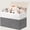 Grey & White, variant on Timeyard Large Storage Box with Lids, Collapsible Sturdy Storage Organizer Chest Bin Basket for Bedroom, Closet ,25"x13"x16", (Beige & White)