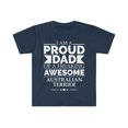 thumbnail image 1 of Proud dad Australian terrier Dog Dad Father's Day Unisex T-shirt S-3XL, 1 of 2