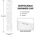 thumbnail image 3 of 100 Uds. Gorro de baño de plástico elástico desechable para ducha para el hogar, hotel, spa y peluquería esquí esquí Gafas de esquí, 3 of 4