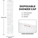 thumbnail image 3 of 100 Uds. Gorro de baño de plástico elástico desechable para ducha para el hogar, hotel, spa y peluquería esquí esquí Gafas de esquí, 3 of 4