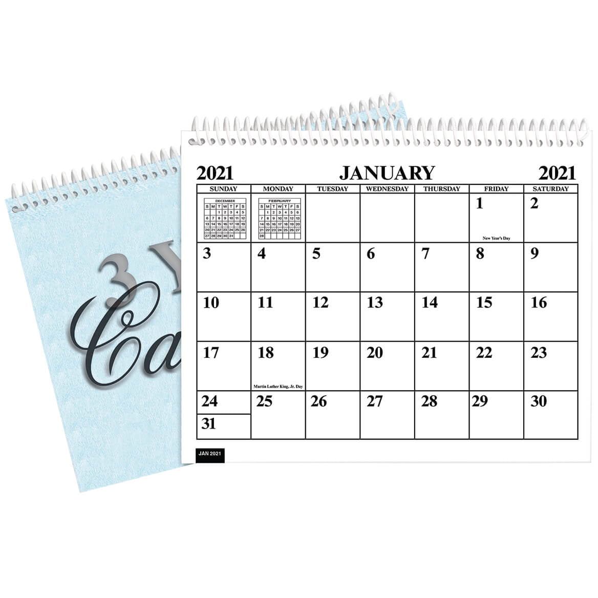 3 Year Memo Calendar Planner, Monthly Schedule Organizer, 8 ½” x 11