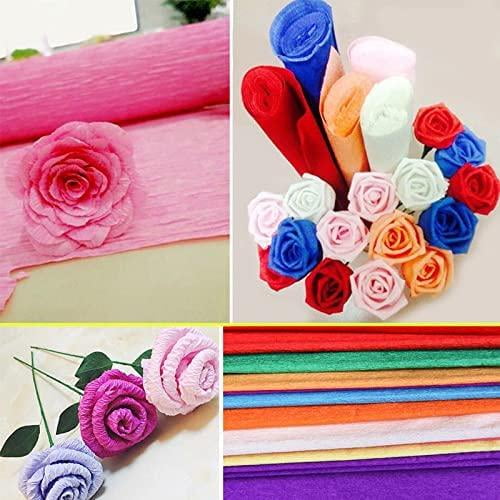 Crepe Paper Rolls Streamers for Festival Birthday Wedding Party Home Paper  Poms Flower Making Decorations 50cm x 2.5m