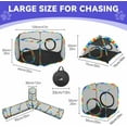thumbnail image 6 of Pawaboo Outdoor Cat Enclosures,4-in-1 Patio Portable Mesh Cat Tent,Tunnel, Playhouse with Free Carry Bag & Metal Rod for Multiple Small Animals, Includes Cat Playpen+2 Cat Tent+Cat Tunnel, Rainbow, 6 of 9