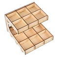 thumbnail image 4 of MERIGLARE DIY Wooden Paint Rack Stand Painting Ink Bottle Storage Holder Organizer Pigment 2-layer 15-grid, 4 of 8