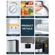 thumbnail image 4 of Minirefrigerador Upstreman de 90,6 litros con congelador de acero inoxidable SR321, 4 of 9