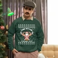 thumbnail image 5 of Christmas Sweatshirt, Come With Me If You Want to Lift Santa Christmas Sweatshirt, Funny Weightlifting Ugly Sweater, Gym & Fitness Crewneck for Holiday Parties, 5 of 5