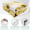 thumbnail image 3 of Queen Quilt Set 90''x96'', Sunflower Fall Lightweight Summer Bedspread Coverlet Set with 2 Pillow Shams, Thanksgiving Floral Autumn Pastoral Breathable All Season Quilt Bedding for Bedroom/Guest Room, 3 of 7