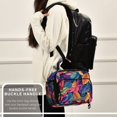 thumbnail image 6 of FORMRS Student Lunch Bag Insulated Reusable Cooler Box with Zipper Pockets, Colorful Art Leaves Pattern, 6 of 9