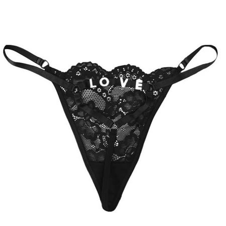 Xiaoxatg Women s Panties Women s Letter Lace Underwear Women s Lace Thong Women s Sexy Underwear Underwear Women plus Size
