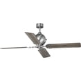 thumbnail image 2 of Progress Lighting Royer 4-Light Ceiling Fan, Antique Nickel, Wood Blades, Rustic Style, Assembly Required, 2 of 15
