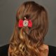 thumbnail image 2 of Ganchos de pelo de moda de 3 piezas con clip de pico de pato para mujeres, Navidad, rojo y verde, 2 of 5