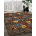 thumbnail image 2 of Ahgly Company Indoor Rectangle Contemporary Brown Abstract Area Rugs, 2' x 5', 2 of 6