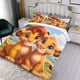 thumbnail image 3 of Rey León, Simba Conjunto de sábanas temático, trío de piezas, cómodo y amigable con la piel, diseño único, regalo de decoración para el hogar para familiares, amigos y fans,173cm *218cm, 3 of 6