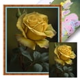 thumbnail image 1 of Hilo Algodón Ecológico Bordado Punto Cruz Con Rosa Estampada 11CT 40x50cm Amarillo, 1 of 9