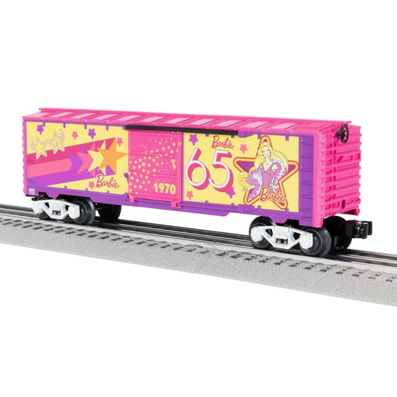 Lionel Mattel Barbie 65th Anniversary 1970s Boxcar With Die-Cast Trucks