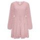 thumbnail image 3 of Gibobby Vestido casual de punto para mujer Vestidos a la para mujer, cuello en V, manga larga, minivestido fluido, informal, suelto, con lunares, cintura alta(Rosa,XL), 3 of 5
