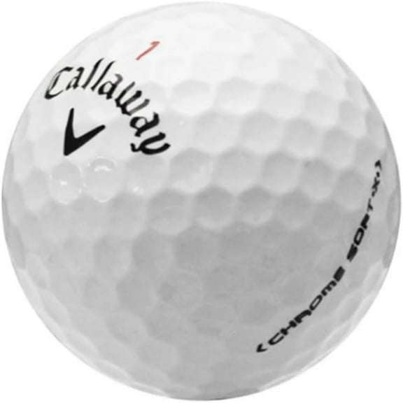Pre-Owned 120 Callaway Chrome Soft X Premium Refinished Golf Balls, Mint / AAAAA Condition, 120 Pack