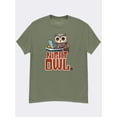 thumbnail image 5 of Night Owl Cotton Graphic Tee – Funny  Relatable Late-Night Shirt, 5 of 9