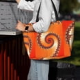 thumbnail image 4 of Wukai Orange Rotating Print Zipper Bag,large Beach Tote Bag,Waterproof Sandproof Bag,Grocery and Picnic Tote Travel Bag, 4 of 5