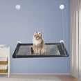 thumbnail image 5 of Rafty Cat Hammock Window Perch Suction Cops Steel Steel Asiento PVC Grids Sunnimix Gato colgando hamaca, 5 of 5